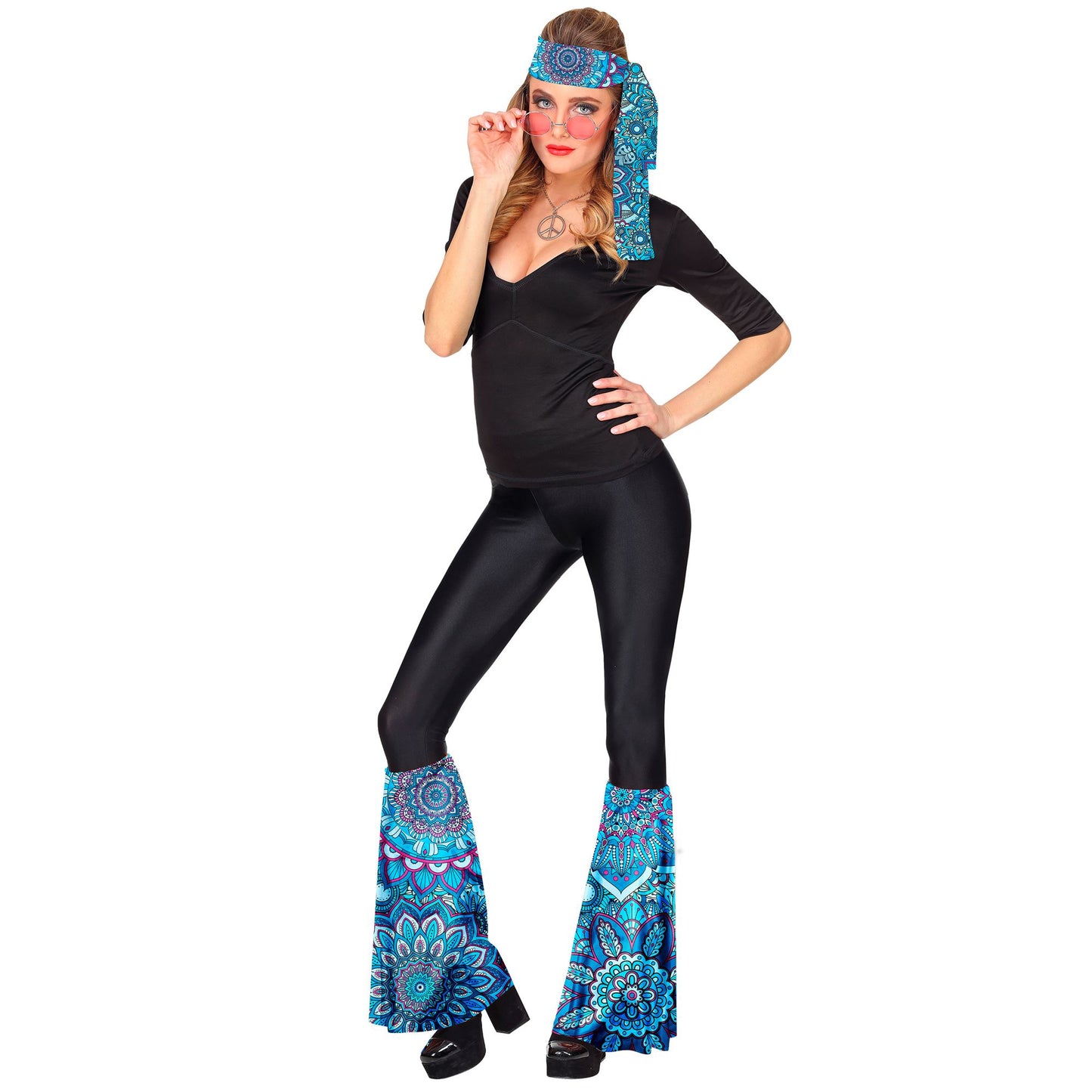 "THE 60s FASHION - blue mandala" (Stirnband & Stulpen) – Ansicht 3