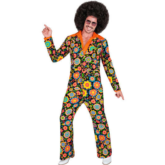 "THE 60s FASHION -colorful flowers" (Jackett, Hose) – Vorderansicht