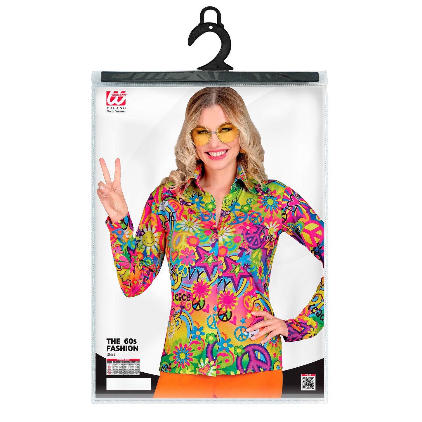 "THE 60s FASHION -peace & love" (Bluse) – Detailansicht
