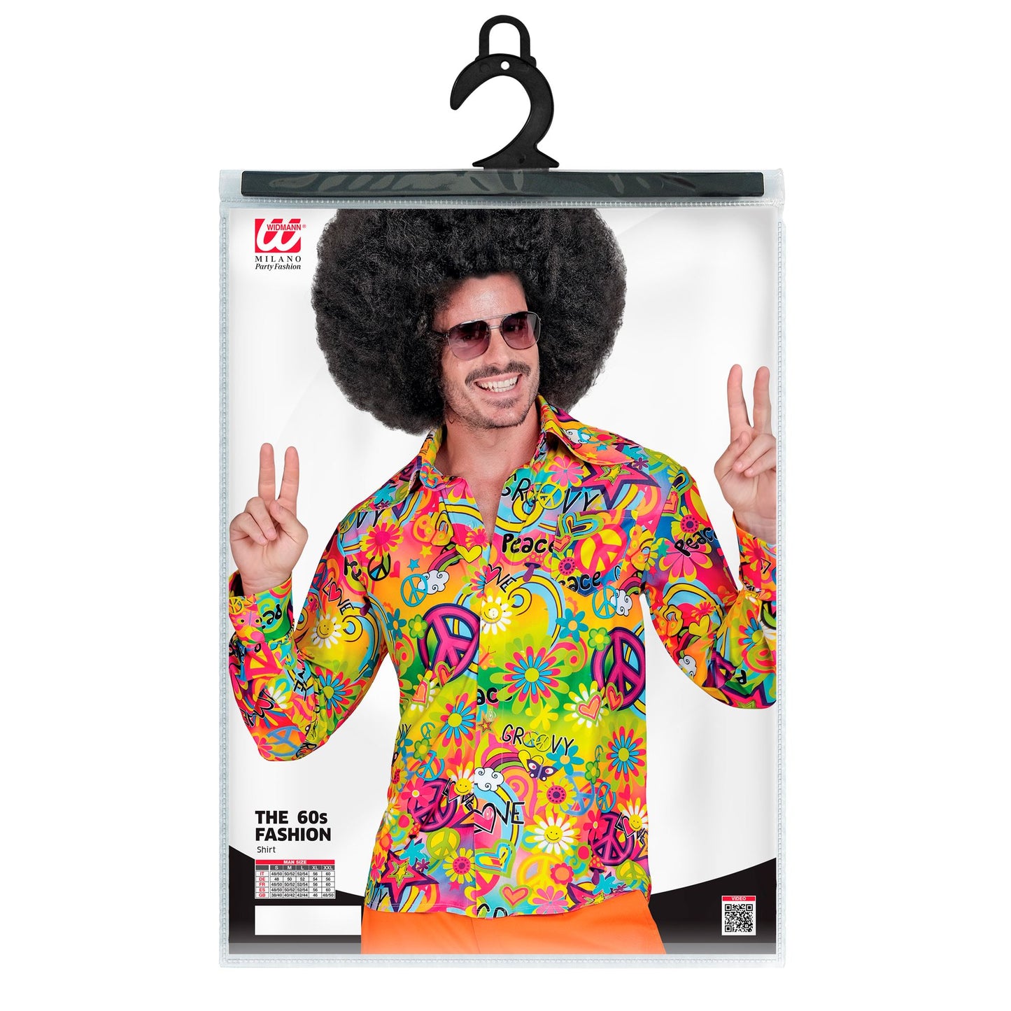 "THE 60s FASHION -peace & love" (Hemd) – Detailansicht
