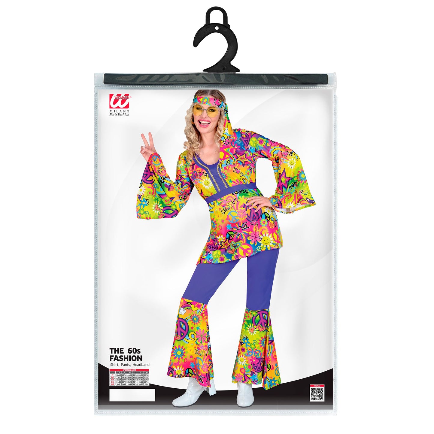 "THE 60s FASHION - peace & love" (Oberteil, Hose, Stirnband) – Ansicht 5