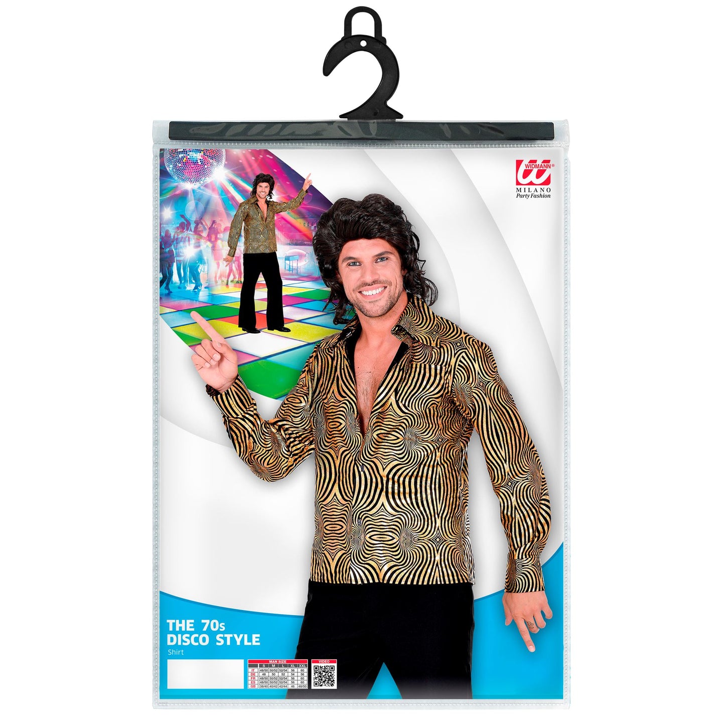 "THE 70s DISCO STYLE - golden waves" (Hemd) – Ansicht 5
