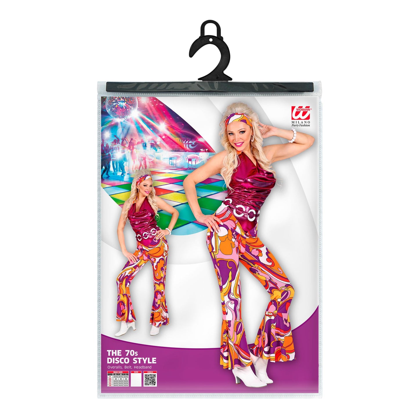 "THE 70s DISCO STYLE" (Overall, Gürtel, Stirnband) – Ansicht 4