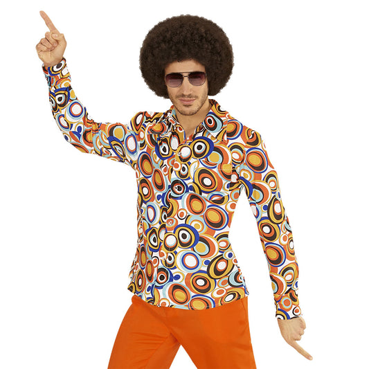 "THE 70s GROOVY STYLE - bubbles" (Hemd) – Vorderansicht