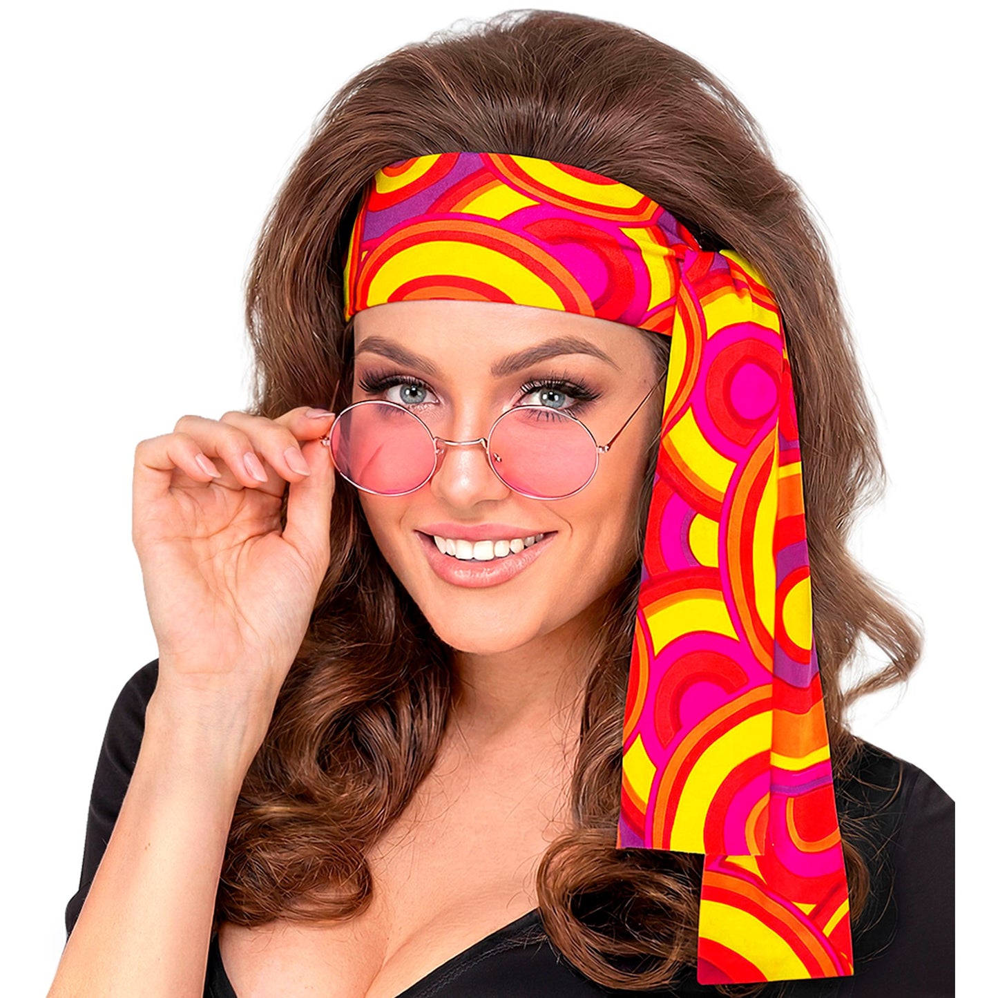 "THE 70s GROOVY STYLE - orange bubbles" (Stirnband) – Ansicht 5