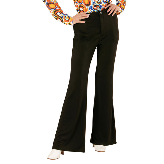 "THE 70s GROOVY STYLE - schwarz" (Hose) – Vorderansicht