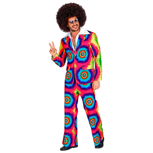 "THE 70s GROOVY STYLE - Tie Dye" (Jackett, Hose) – Vorderansicht