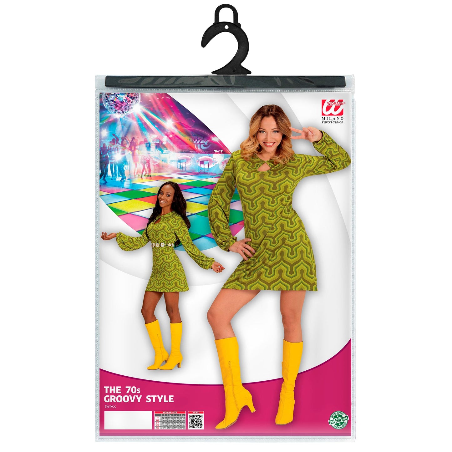 "THE 70s GROOVY STYLE - wallpaper" (Kleid) – Ansicht 5