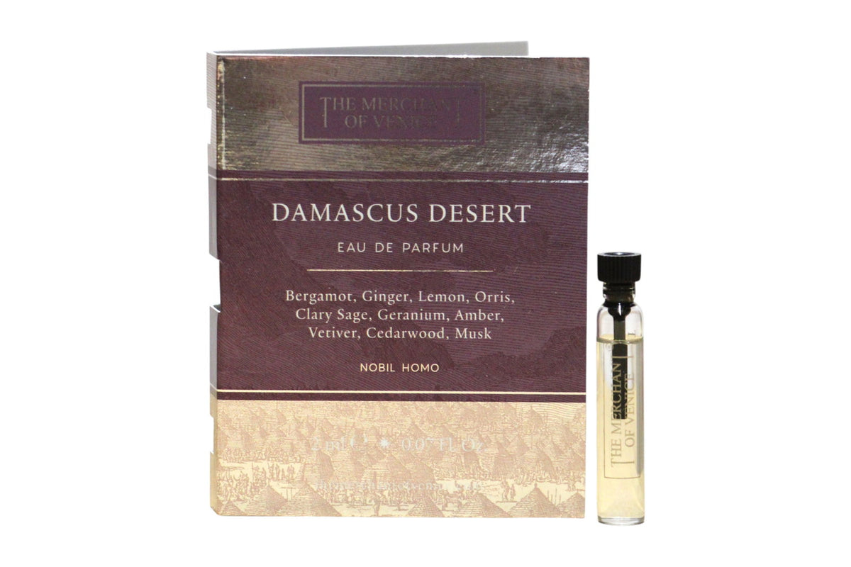 The Merchant Of Venice Damascus Desert Eau de Parfum für Männer, 2 ml Fläschchen