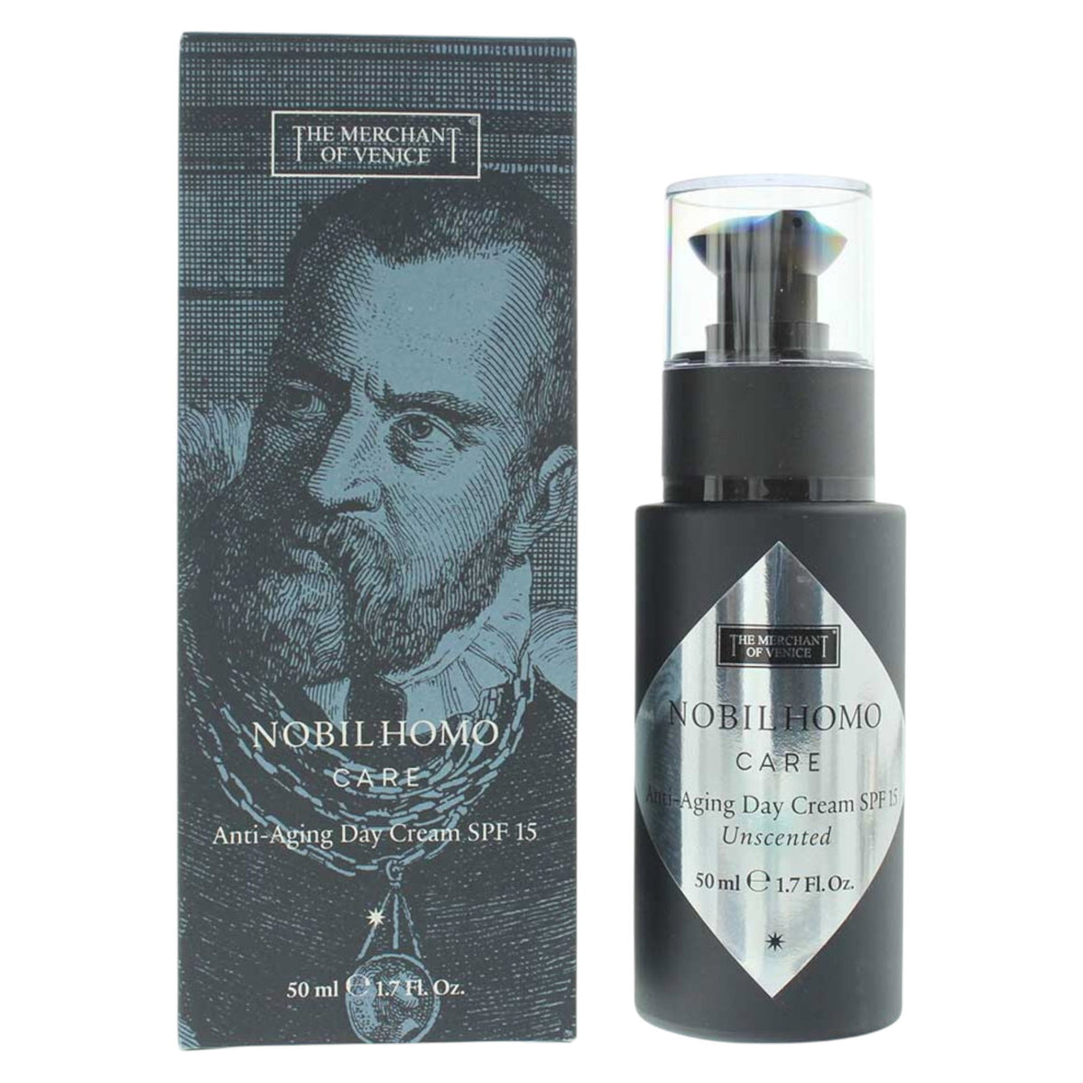 The Merchant Of Venice, Nobil Homo Care, Nährend, Täglicher Gebrauch, Sahne, Gesicht, SPF 15, 50 ml