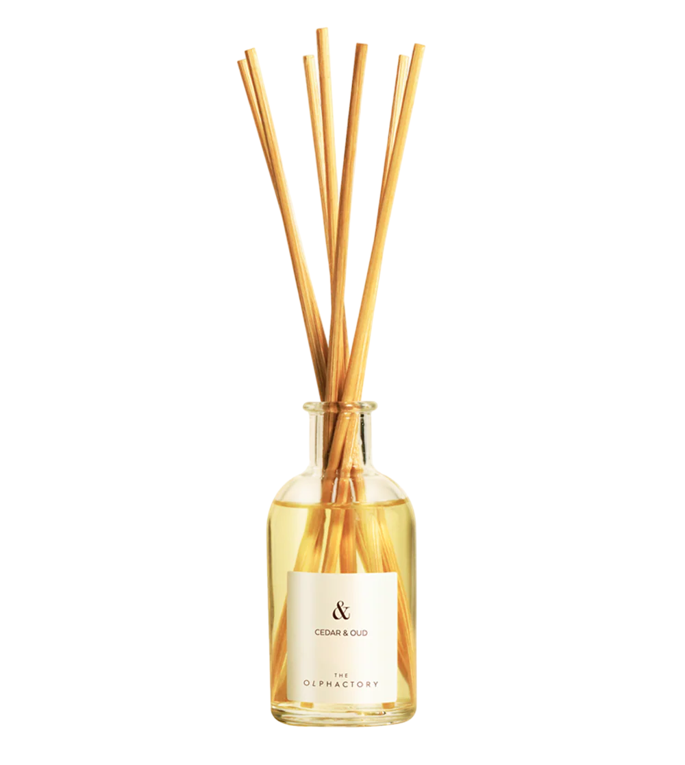 The Olphactory, Cedar & Oud, Duftstäbchen, Aroma-Rattanstäbchen-Diffusor, 100 ml