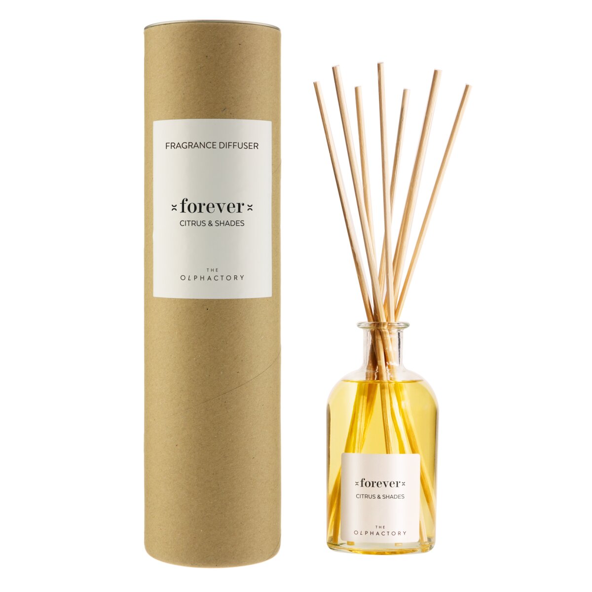 The Olphactory Forever Citrus & Shades Aroma-Rattanstäbchen-Diffusor 100 ml Tester