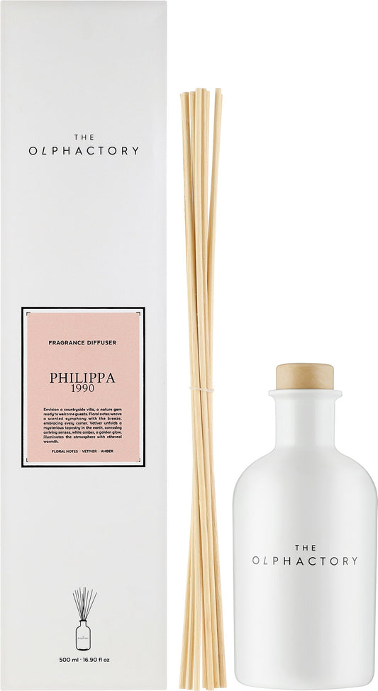 The Olphactory The Olphactory, Philippa 1990, Duftstäbchen, Aroma-Rattanstäbchen-Diffusor, 500 ml Regular