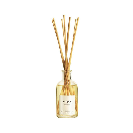 The Olphactory The Olphactory, Utopia Leather, Duftstäbchen, Aroma-Rattanstäbchen-Diffusor, 100 ml Regular