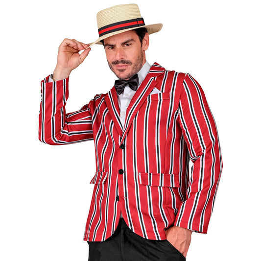 "THE ROARING 20s" (Jackett, Fliege, Hut) – Vorderansicht