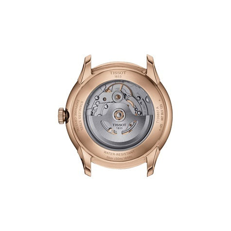 TISSOT CHEMIN DES TOURELLES T1398073603100 Date - Armbanduhr 39 mm Gold ansicht-3