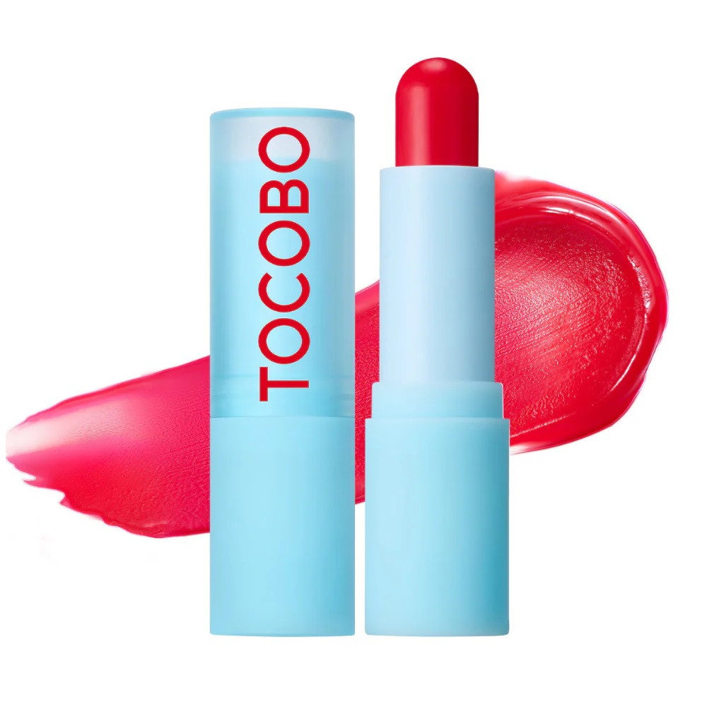Tocobo, Glass Tinted, Hydrating & Glow, Lippenbalsam, 011, Flush Cherry, 3.5 g