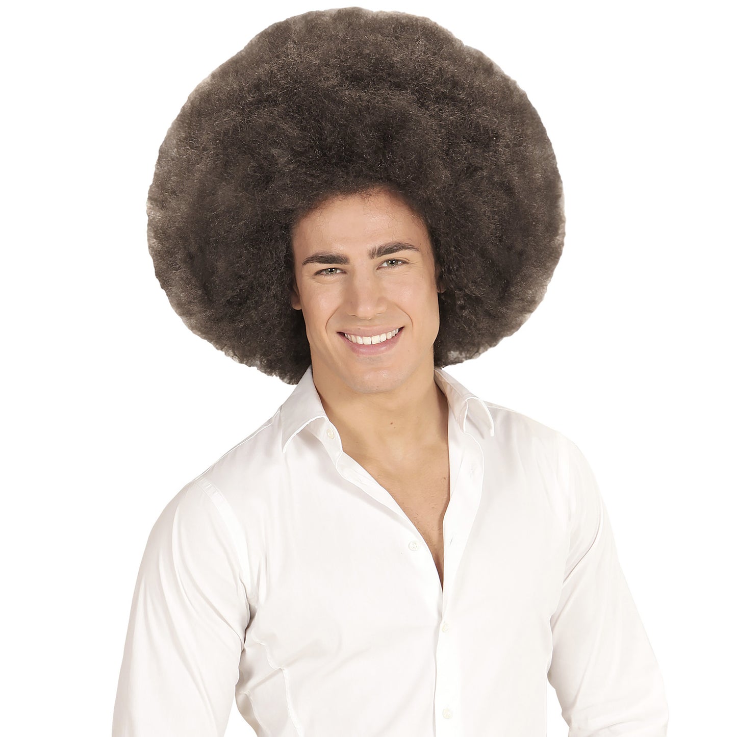 Top Quality "KAFFEEBRAUNE RIESEN AFRO PERÜCKE" in Polybag – Ansicht 5