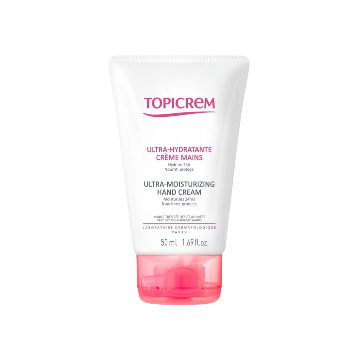 Topicrem, Ultra Hydratant, Hydrating & Moisturizing & Soothing, Täglich, Sahne, Für Hände, 50 ml