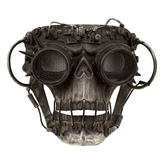 "TOTENKOPF STEAMPUNK MASKE" – Vorderansicht