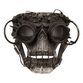 "TOTENKOPF STEAMPUNK MASKE" – Vorderansicht