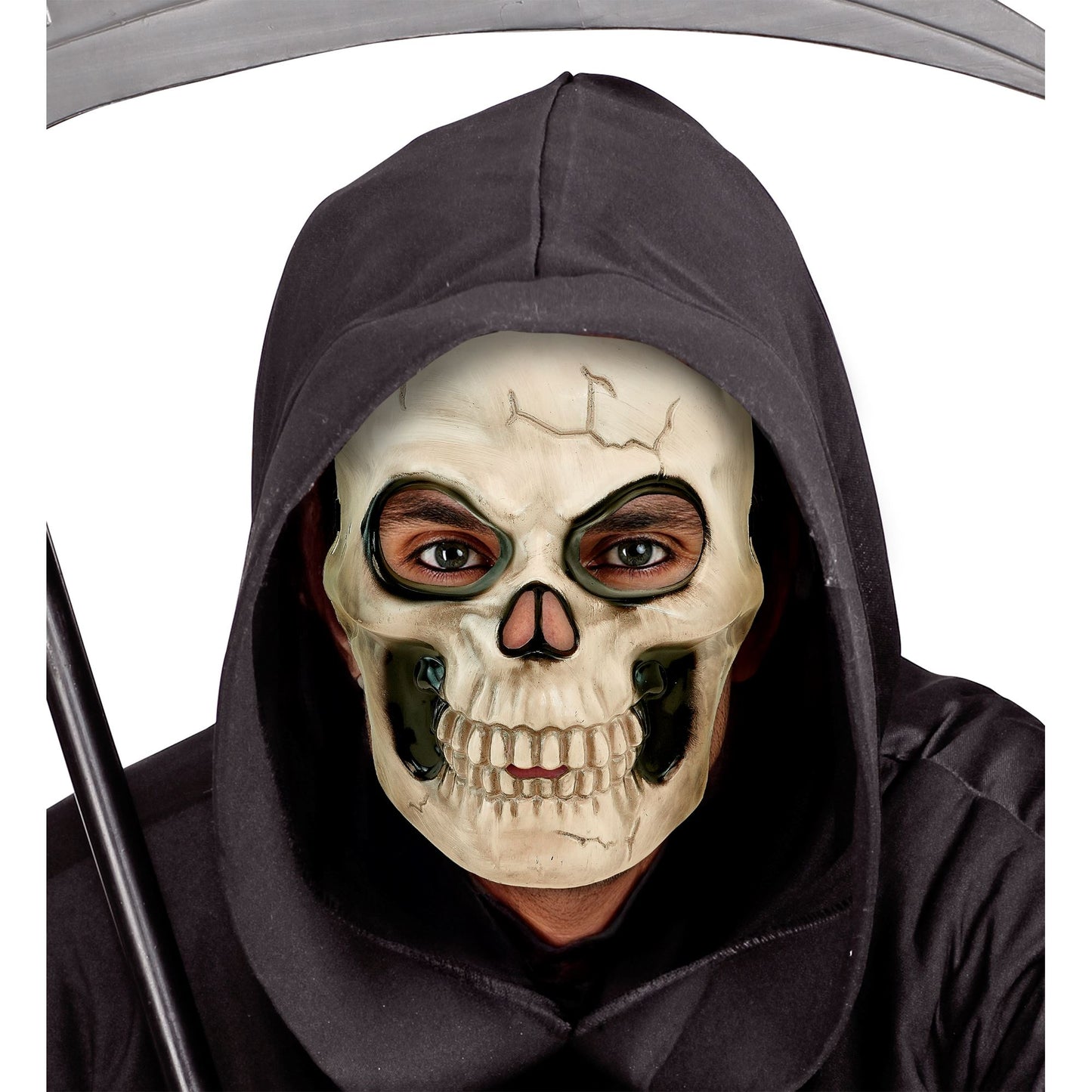 "TOTENKOPFMASKE AUS PLASTIK" in Erwachsenengröße – Ansicht 6