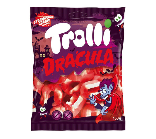 Trolli Dracula Fruchtgummi 150g Erdbeer-Sahne – Produktansicht