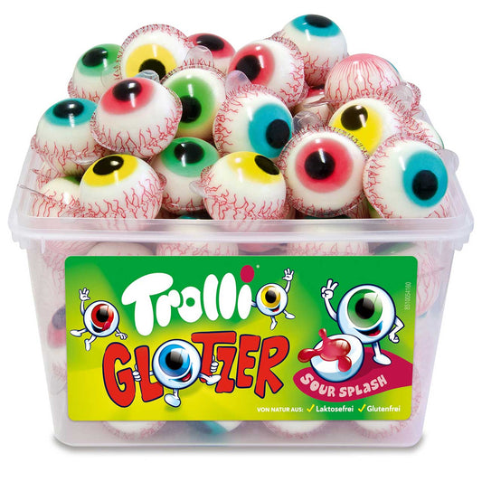 Trolli Glotzer 60er Schaumzucker Gummibonbon mit Füllung 10% – Produktansicht