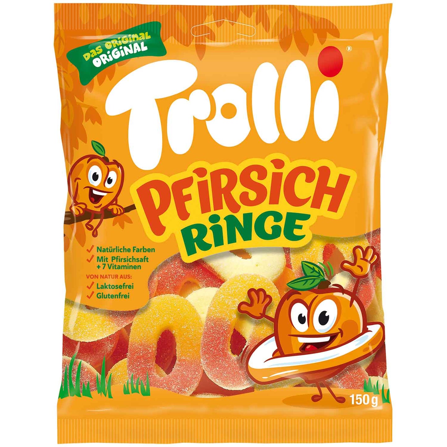 Trolli Pfirsichringe 150g Fruchtgummi