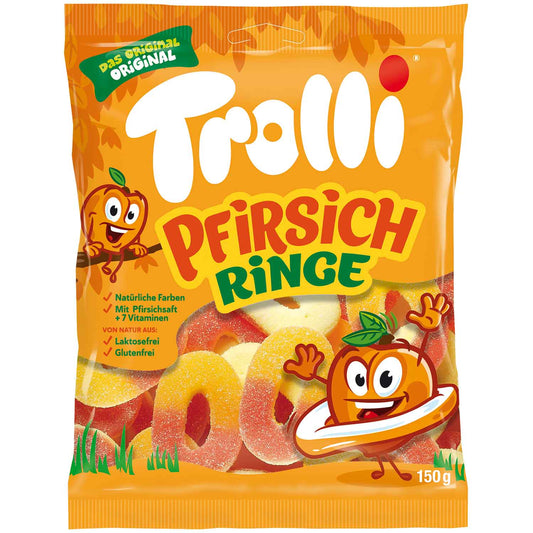 Trolli Pfirsichringe 150g Fruchtgummi