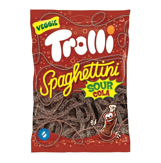 Trolli Spaghettini Sour Cola 100g Vegan Halal Fruchtgummi – Produktansicht
