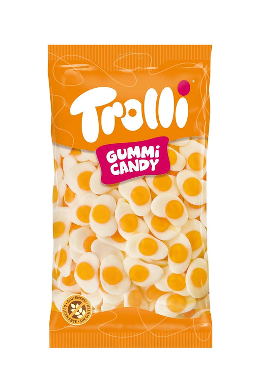 Trolli Spiegeleier 1kg Halal Schaumzucker Fruchtgummi Beutel – Produktansicht