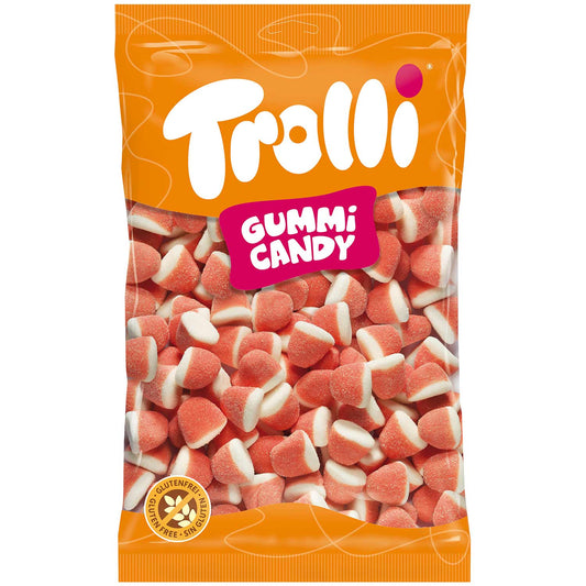 Trolli Strawberry Kiss Schaumzucker 1Kg Sahne-Erdbeer Geschmack