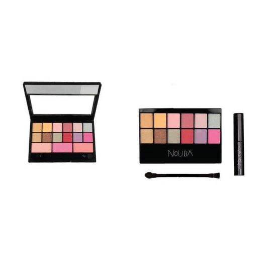 Nouba Schminkset Trousse 237 Set Nouba: Nouba, Multi-use, Face Palette, 12 Shades, 36 g + Nouba, Volum, Mascara Regular