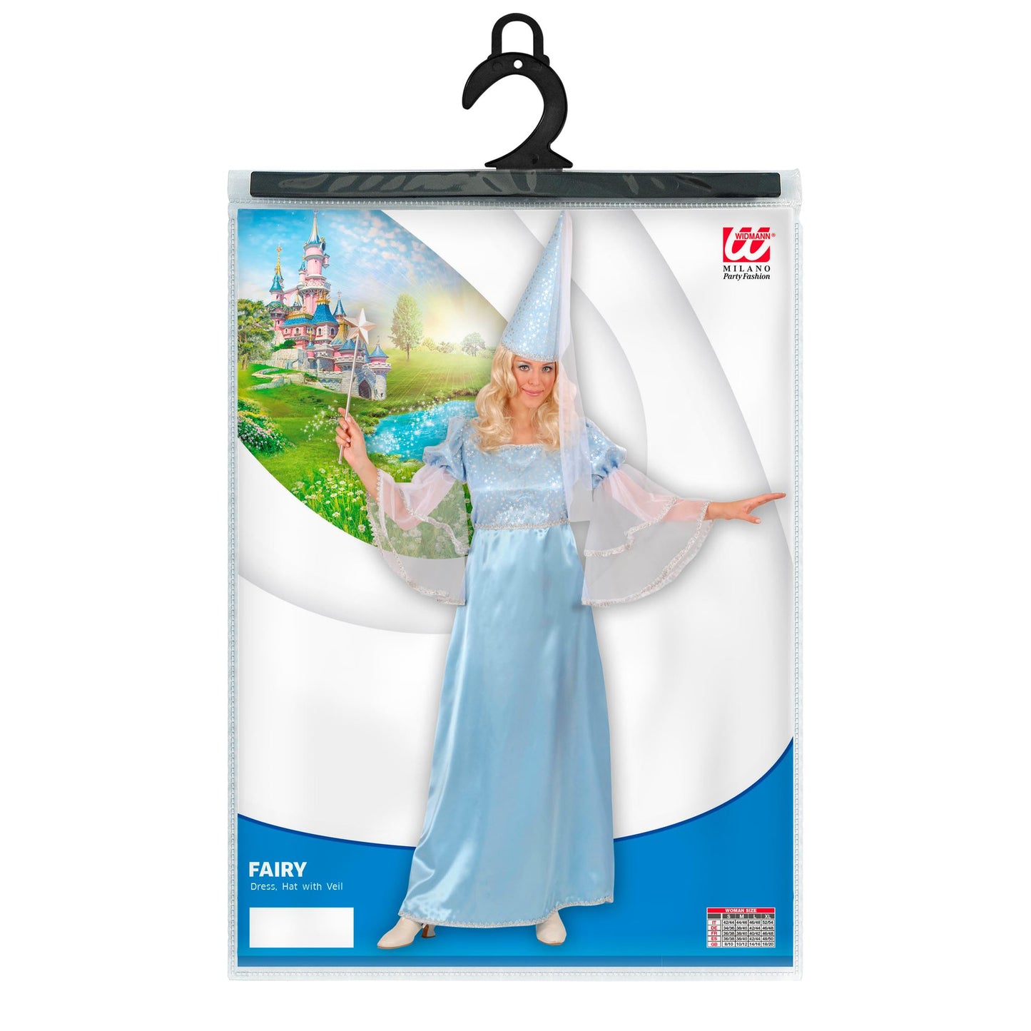 "TÜRKISE FEE" (Kleid, Hut mit Schleier) – Detailansicht