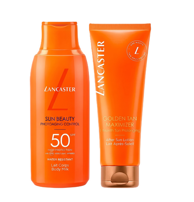LANCASTER Sun Set Body Milk SPF 50 175 ml und After Sun Lotion 125 ml Set Bodylotion