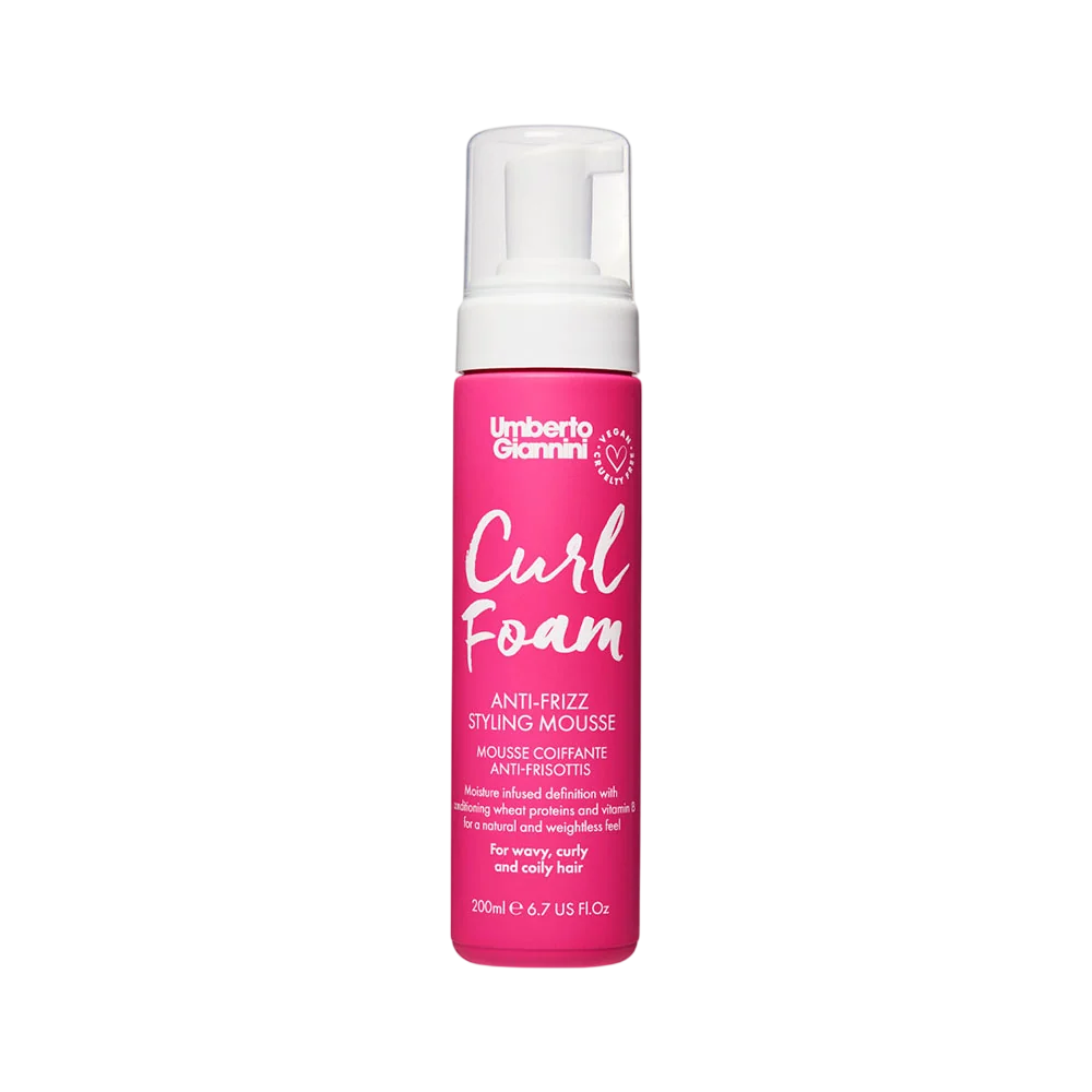 Umberto Giannini, Curl Foam, Natürliche Inhaltsstoffe, Haarstyling-Mousse, Frizz Control & Volumising, 200 ml