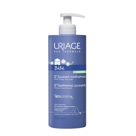 Uriage Uriage, Bebe, Feuchtigkeitsspendende und sanfte Reinigung, Reinigungscreme, 550 ml Regular