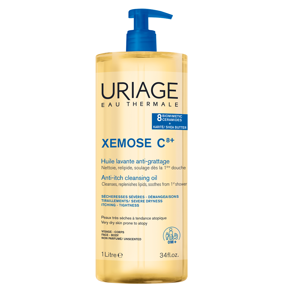 Uriage Xémose beruhigendes Reinigungsöl für Gesicht und Körper 1000 ml