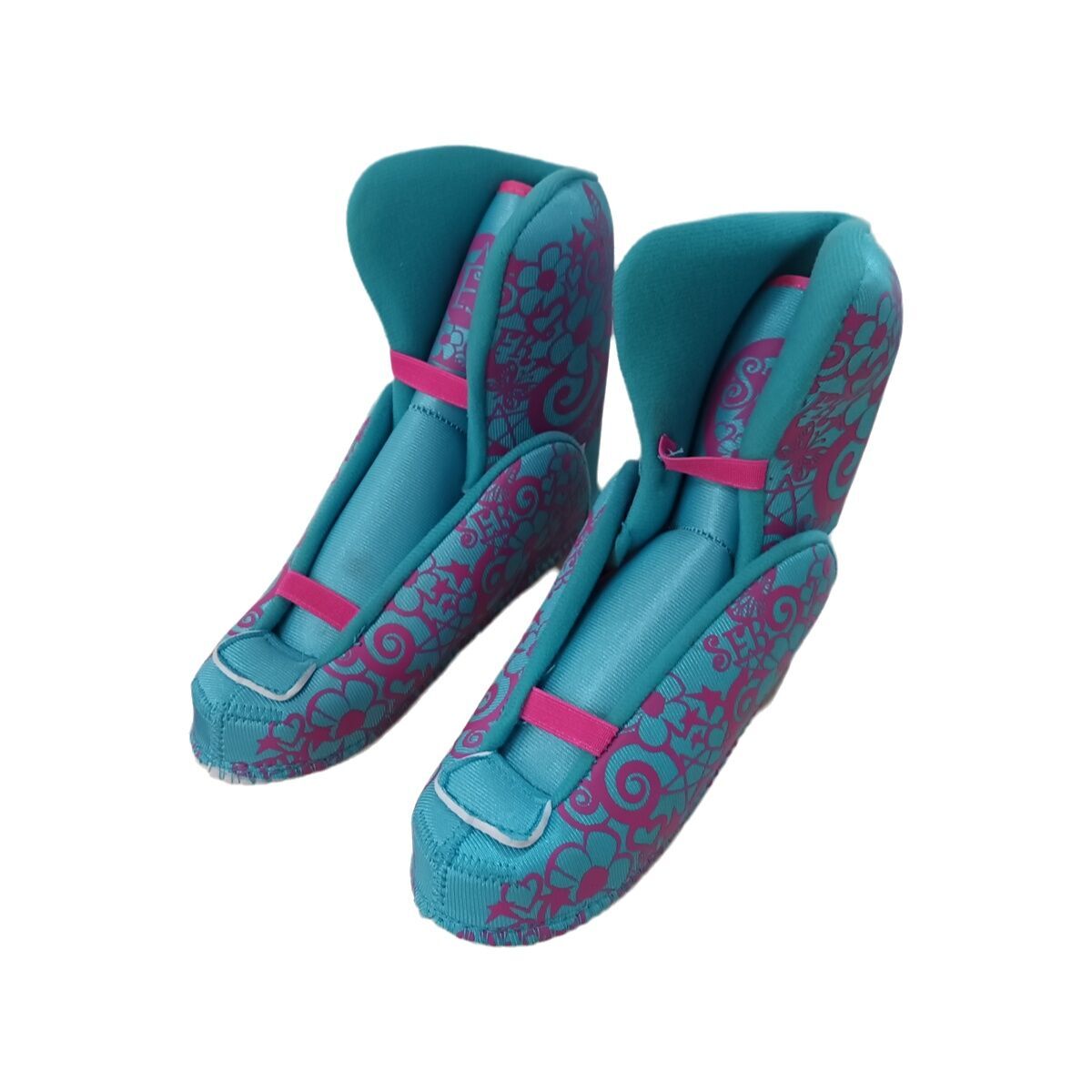BigBuy Fun SFR Quad Liner Stiefel für Inlineskates in Rosa und Türkis