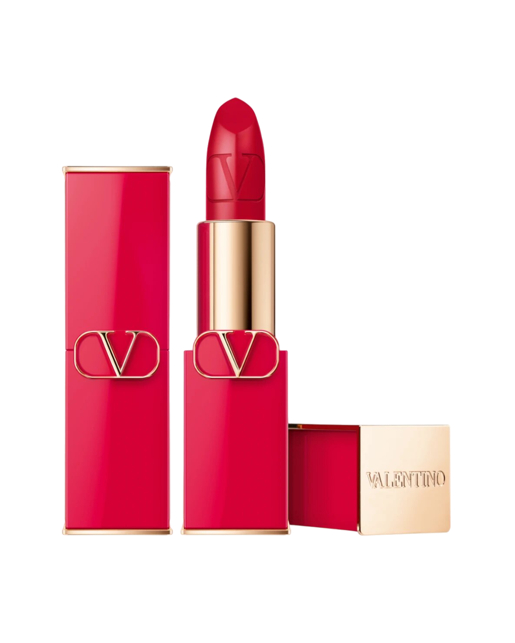 Valentino, Rosso, Seidenmatt, Creme-Lippenstift, 22R, Nachfüllbar, 3.5 g