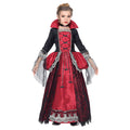 "VAMPIRIN" (Kleid mit Unterrock und Reifrock, Halsband mit Stein) – Vorderansicht