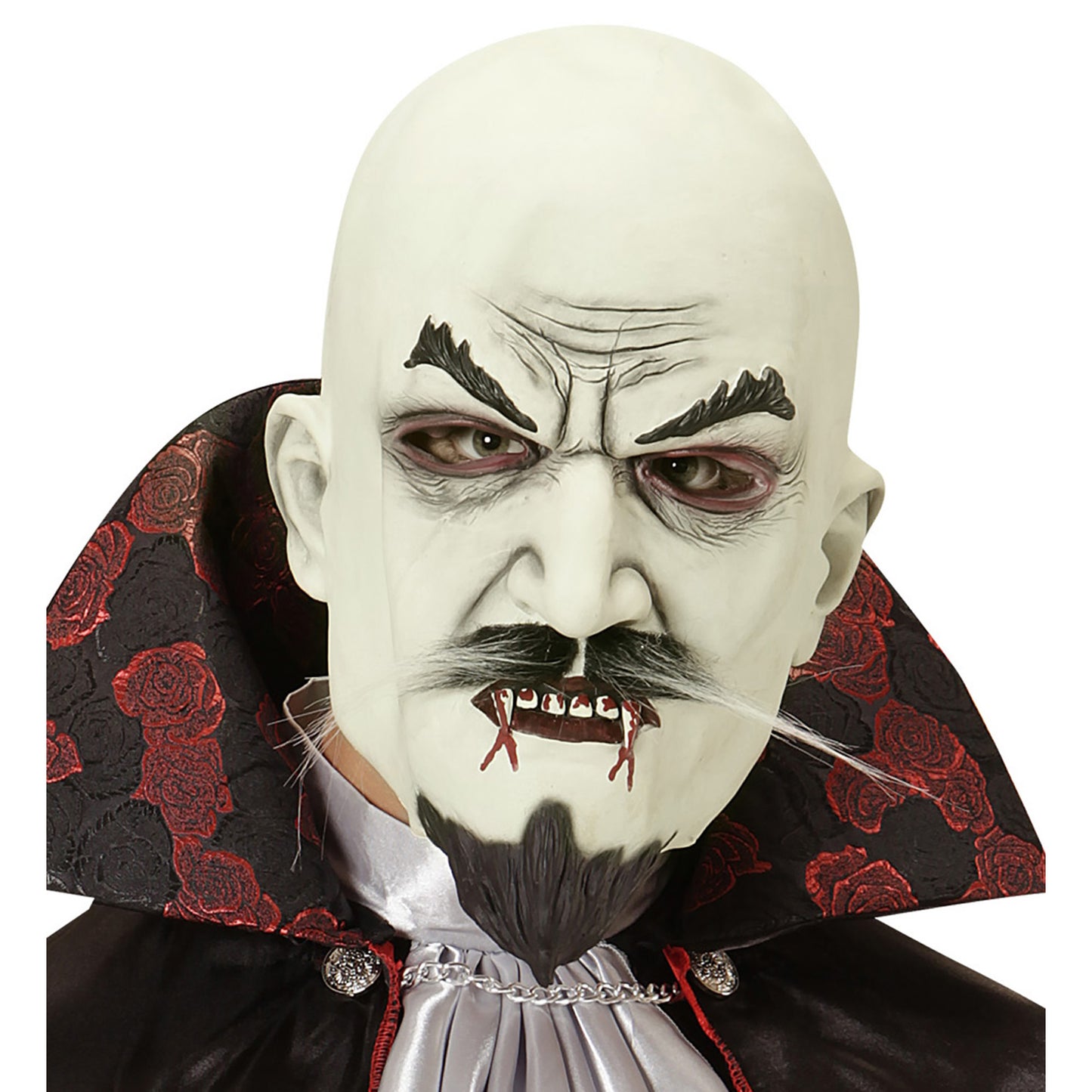 "VAMPIRMASKE MIT BART UND KOTELETTEN" – Vorderansicht
