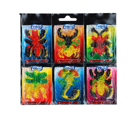 Vidal Creepy Jelly 6x11g 6 Fruchtgummis in Form von Insekten - Candyshop.ch – Produktansicht