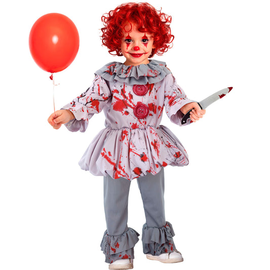 "VINTAGE-HORROR-CLOWN" (Oberteil, Hose) – Vorderansicht