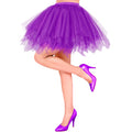 "VIOLETTES TUTU" mit Innentasche für LED-Lichter – Vorderansicht