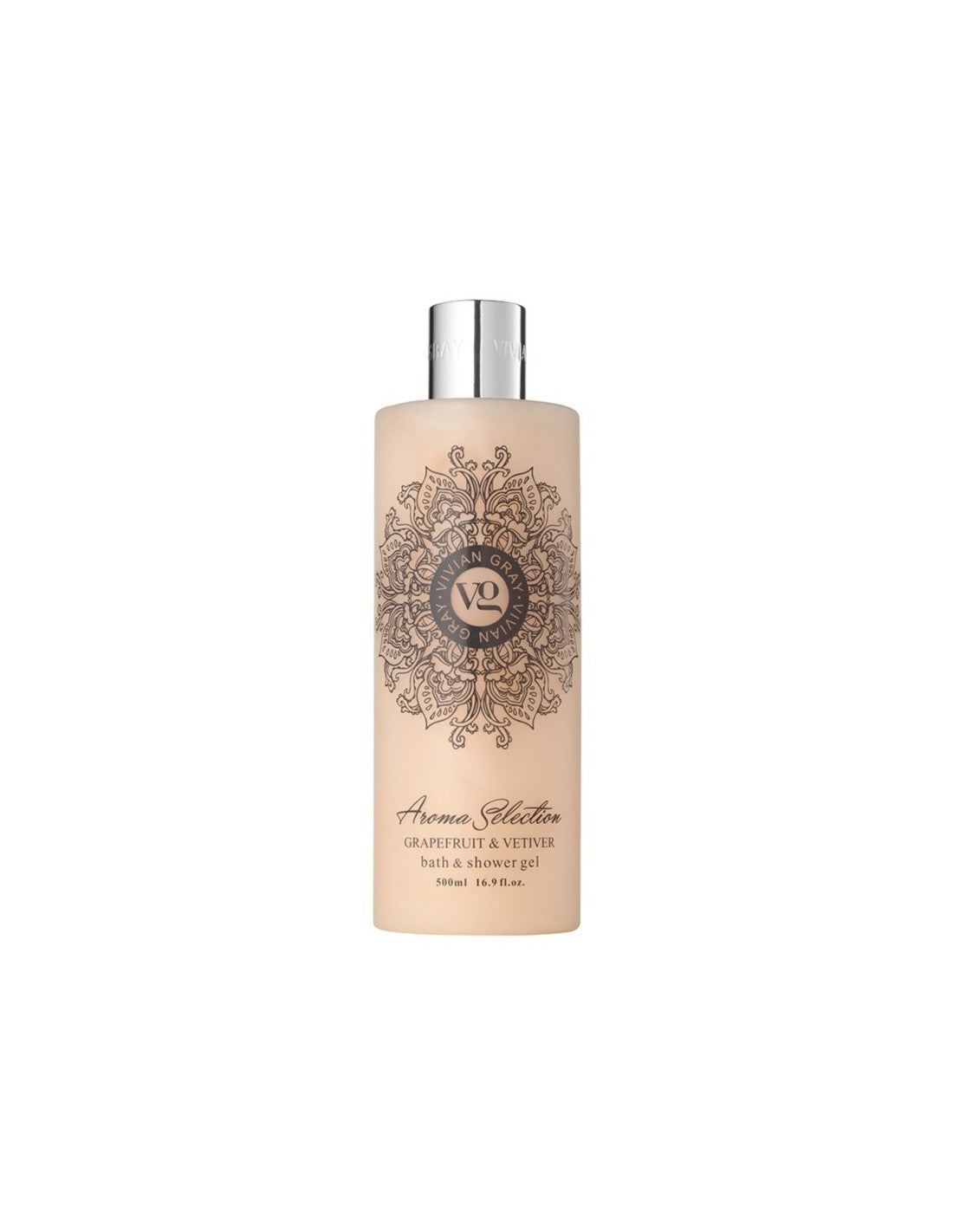 Vivian Gray, Aroma Selection, Grapefruit & Vetiver, Weichmachen, Duschgel, Für alle Hauttypen, 500 ml