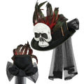 "VOODOO ZYLINDER MIT TOTENKOPF & KNOCHEN" – Vorderansicht