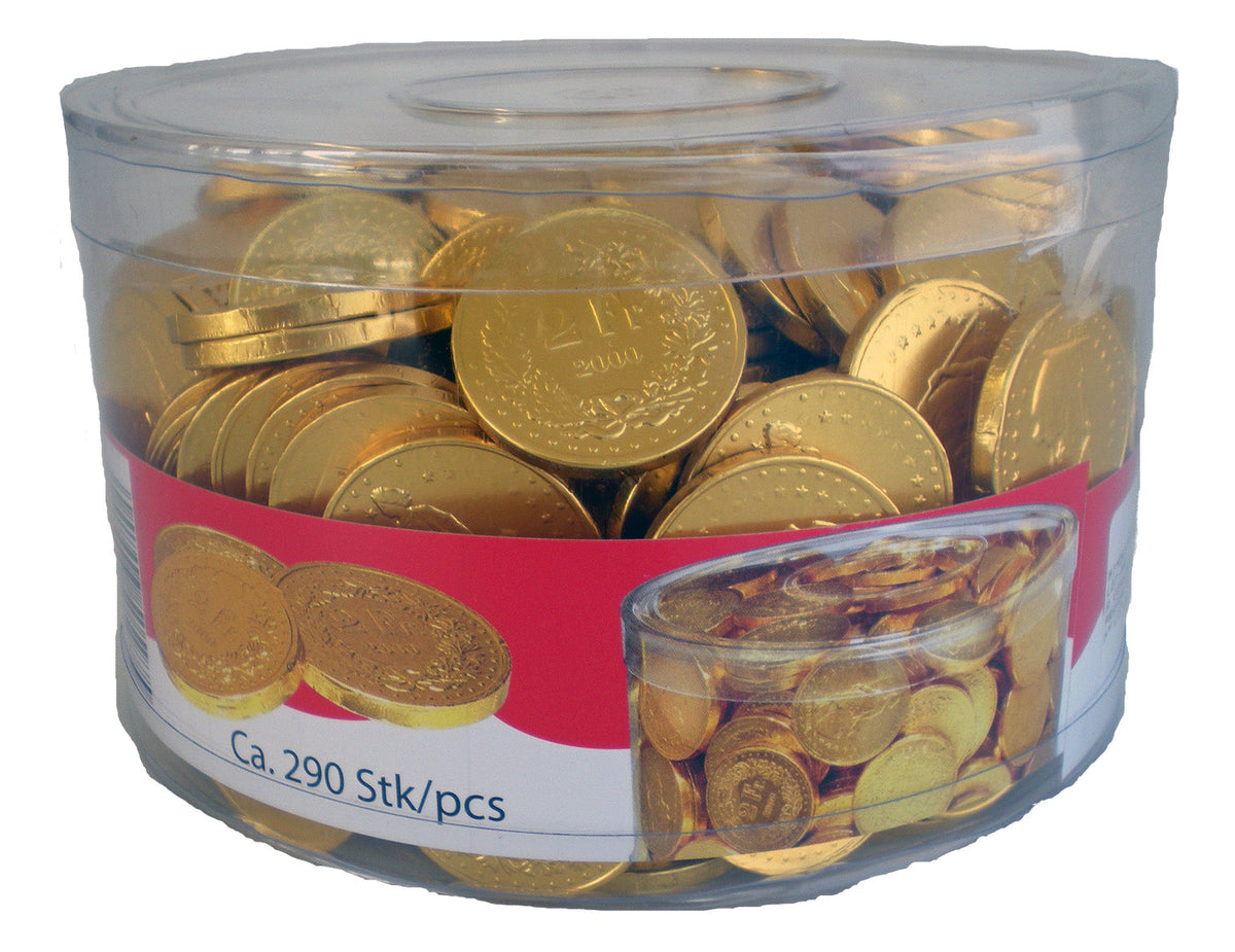 Walcor Schweizer Münzen 2 Fränkler Milchschokolade 290 Stück 1000 g