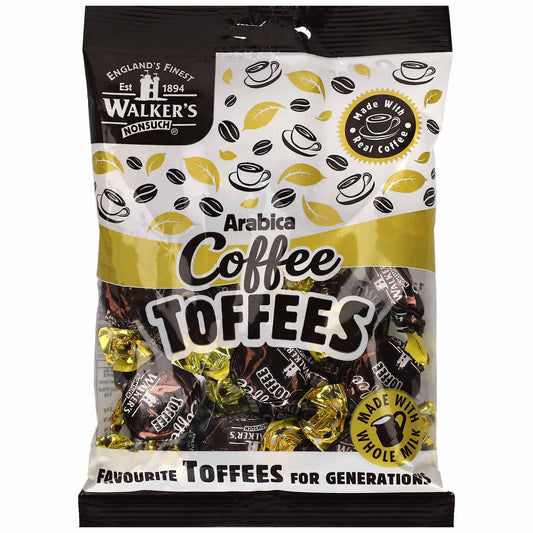 Walkers Nonsuch Arabica Coffee Toffees 150g einzeln gewickelte Kaubonbons